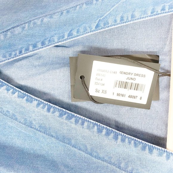 Paige Kendry Denim Wrap Dress NWT - Picture 11 of 13